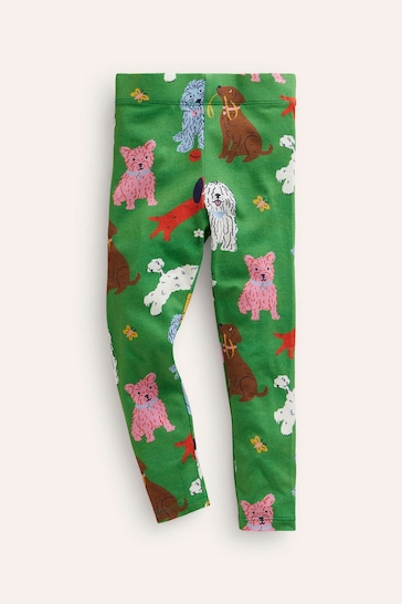 Boden Green Dog Fun Leggings