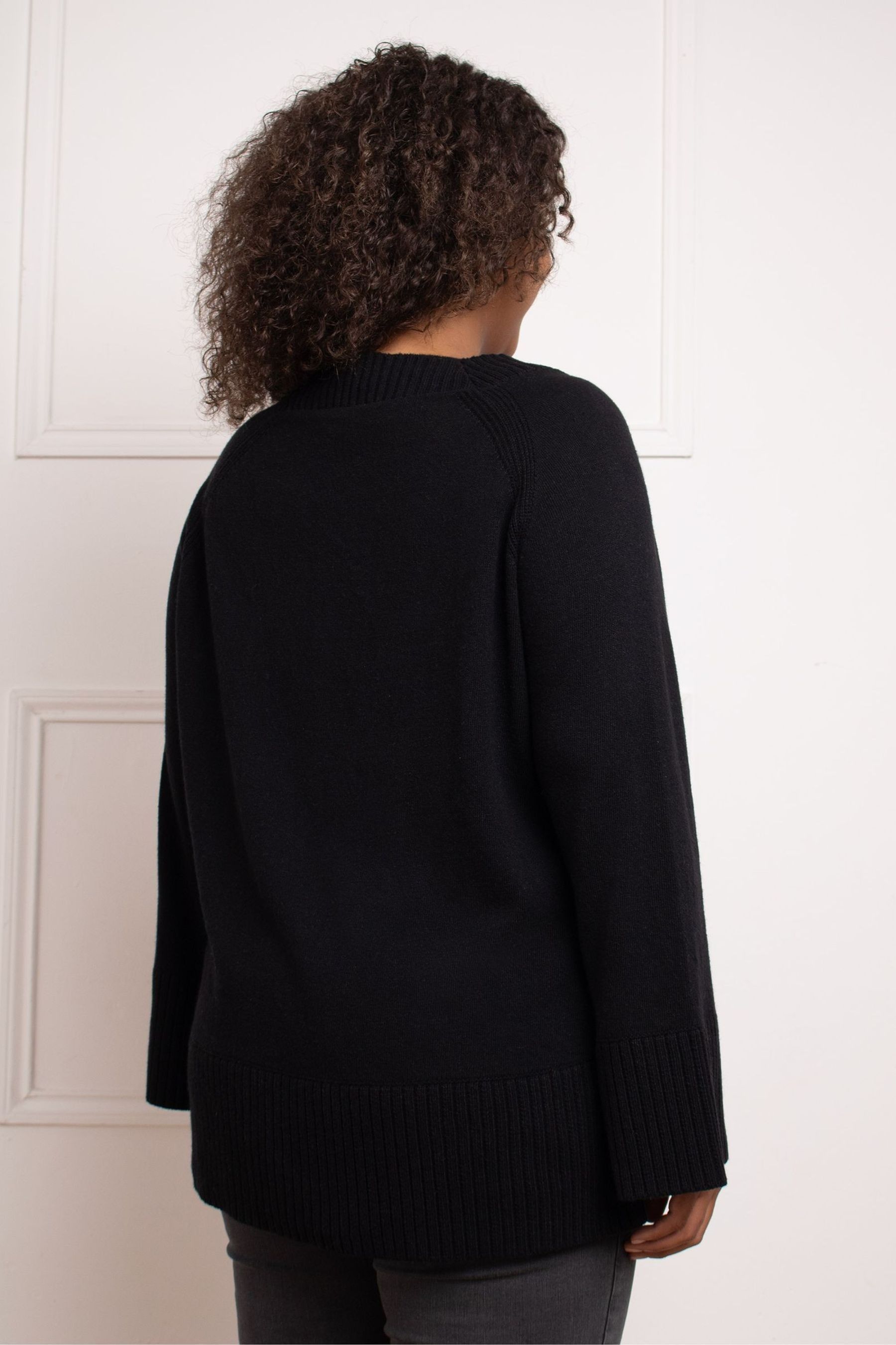 Buy Live Unlimited Black V Neck Swing Jumper from the Next UK online shop