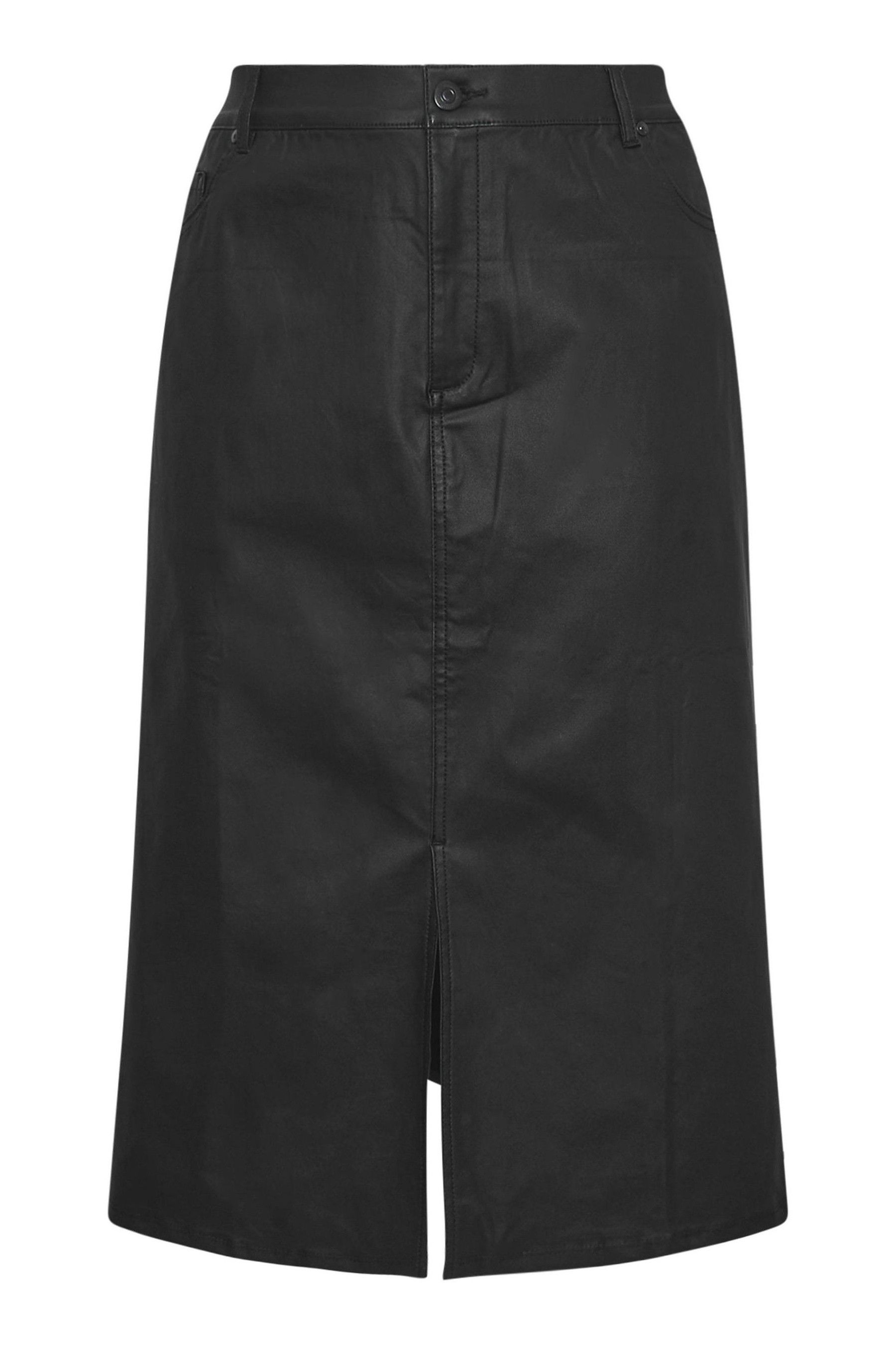 Buy Evans PU Coated Bengaline Black Skirt from the Next UK online shop