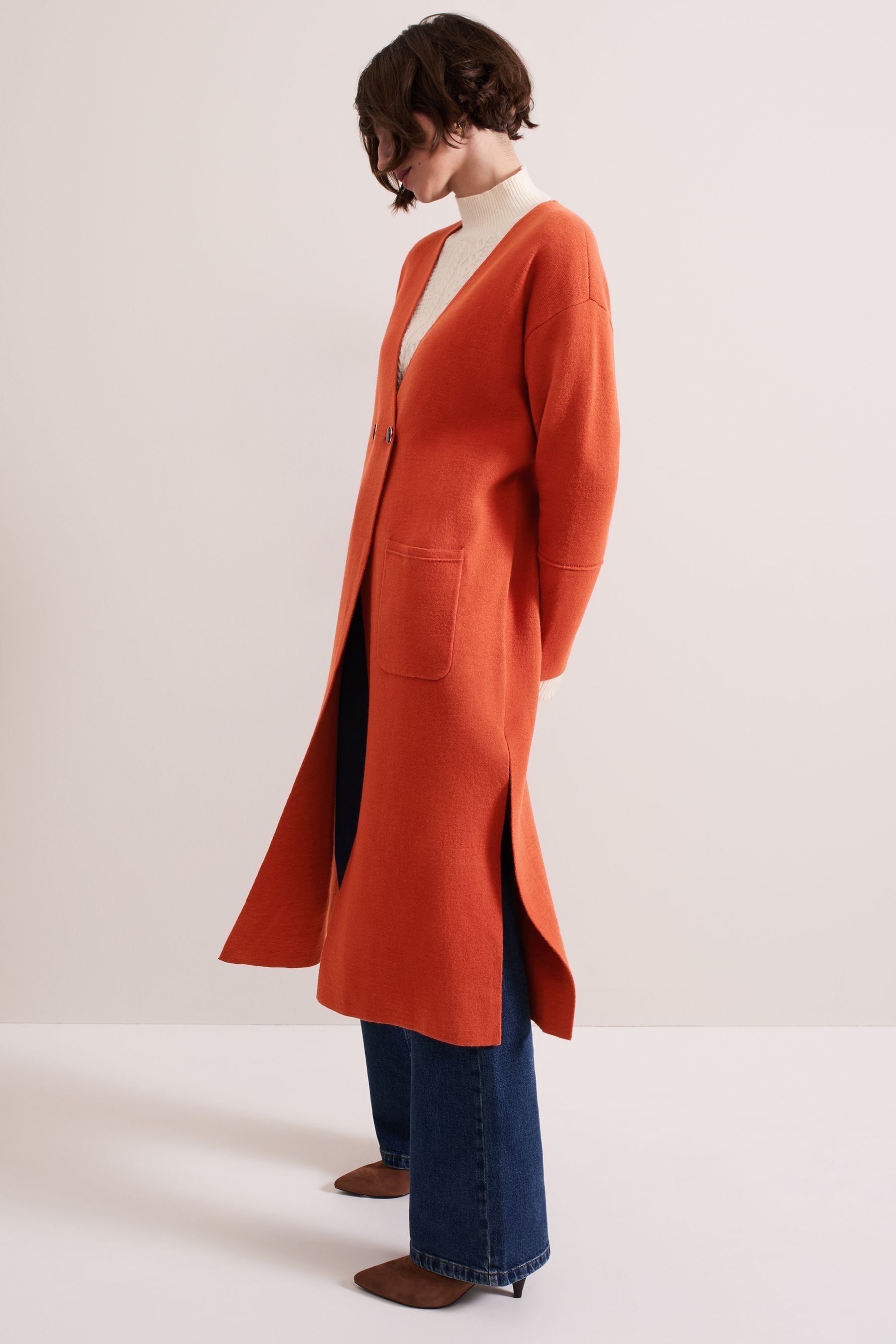 Buy Phase Eight Orange Destiny Coatigan from the Next UK online shop