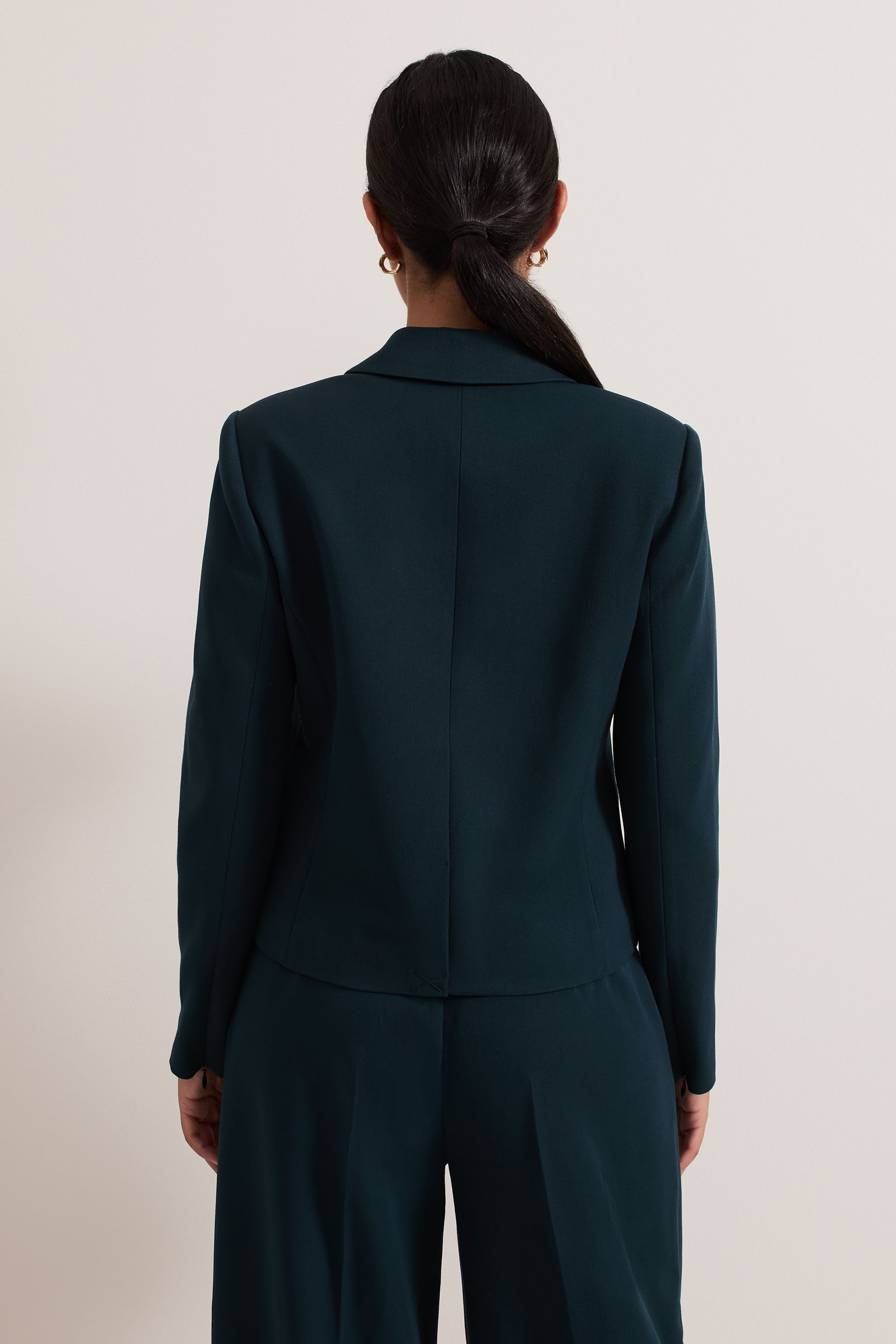 Cropped blazer petite top