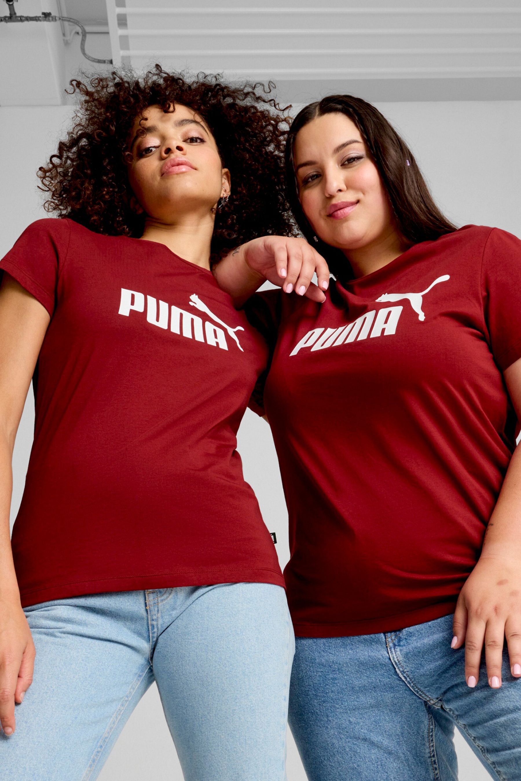 Womens red puma shirt top