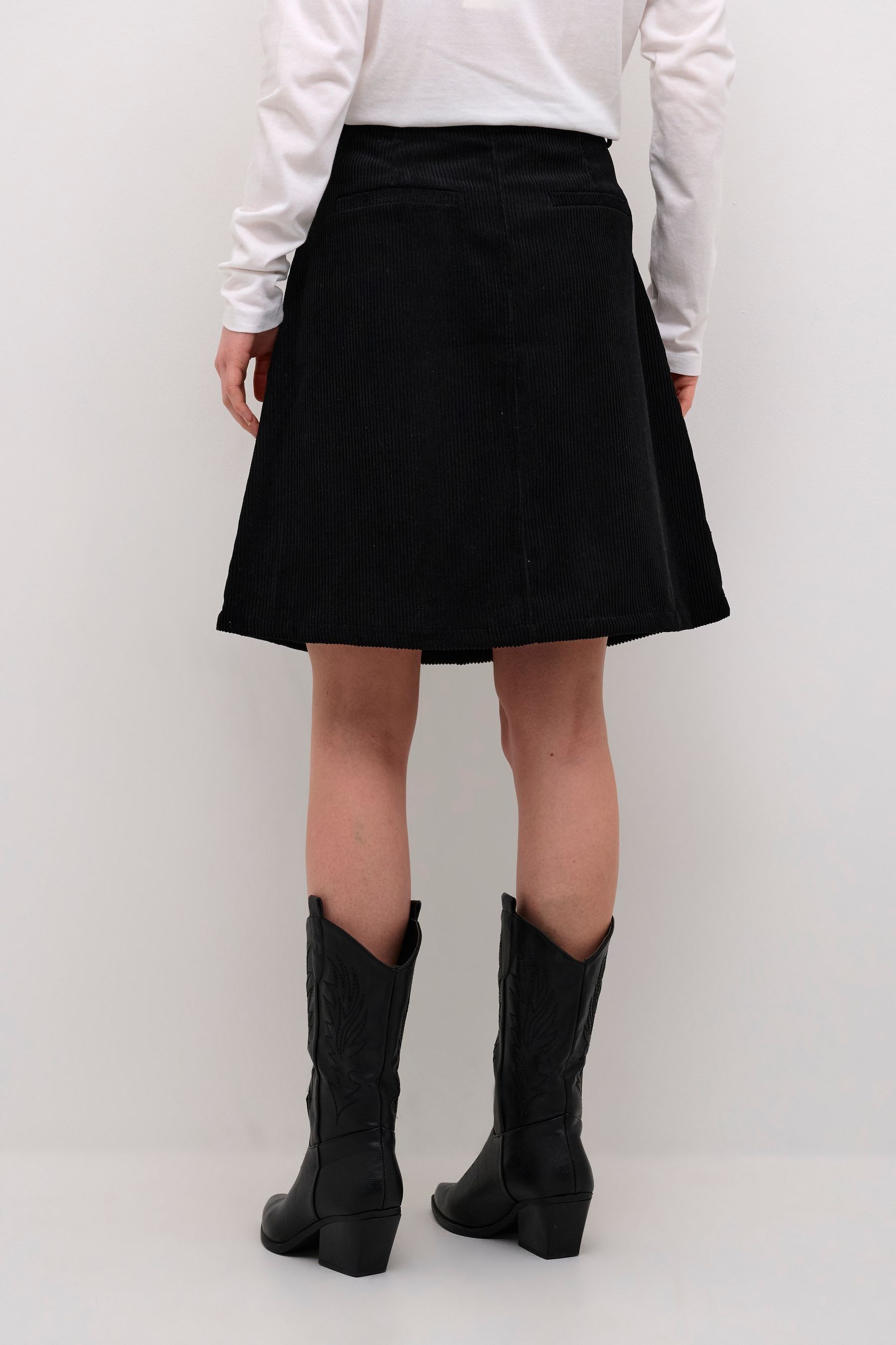 Black corduroy skirt next clearance