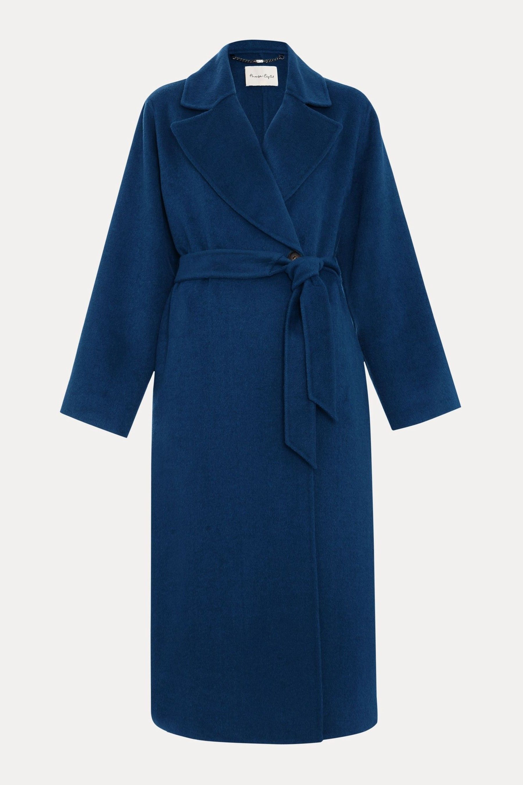 Electric blue wool coat best sale