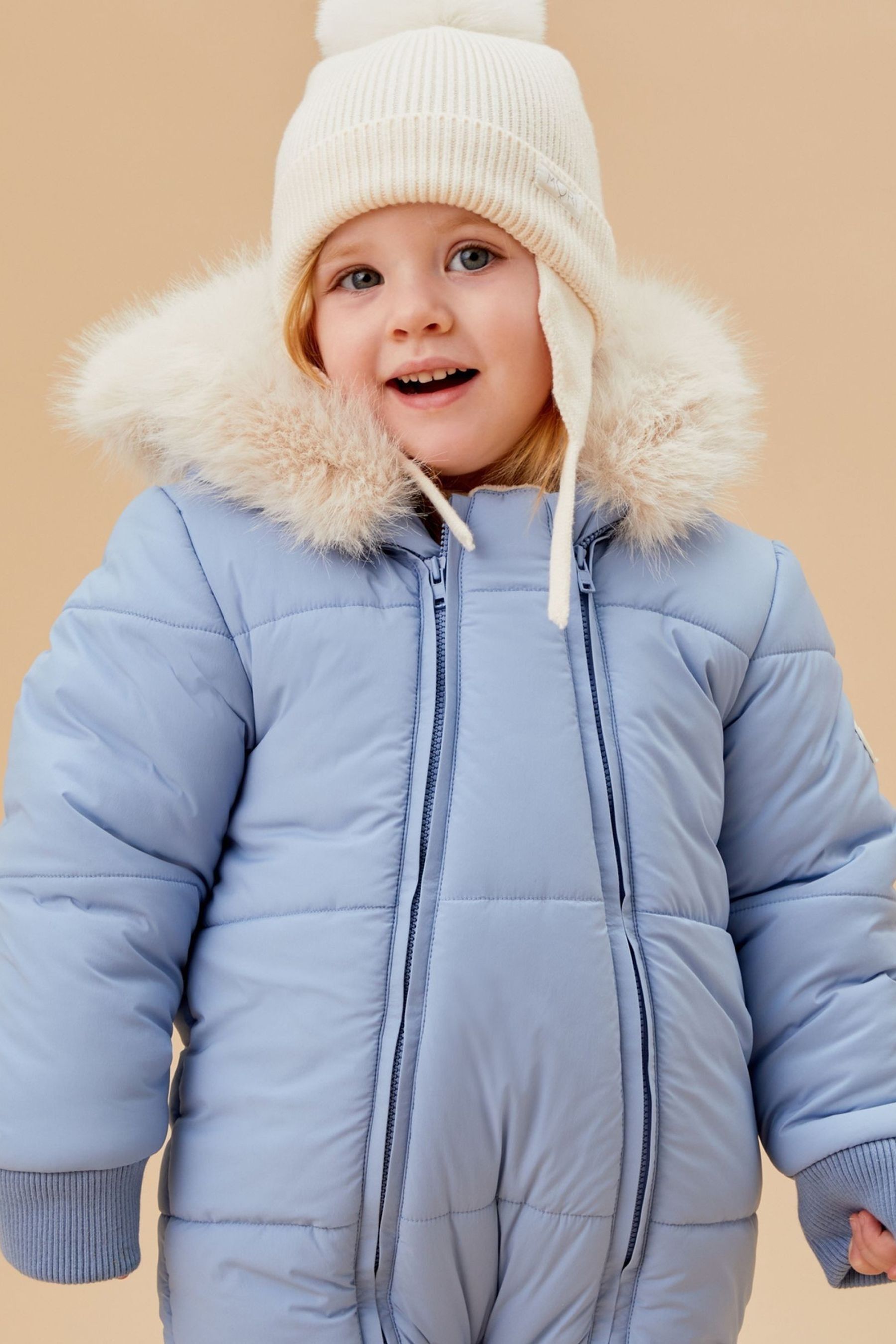 Buy MORI Recycled Faux Fur Lined Cosy Zip Up Snowsuit from the Next UK online shop