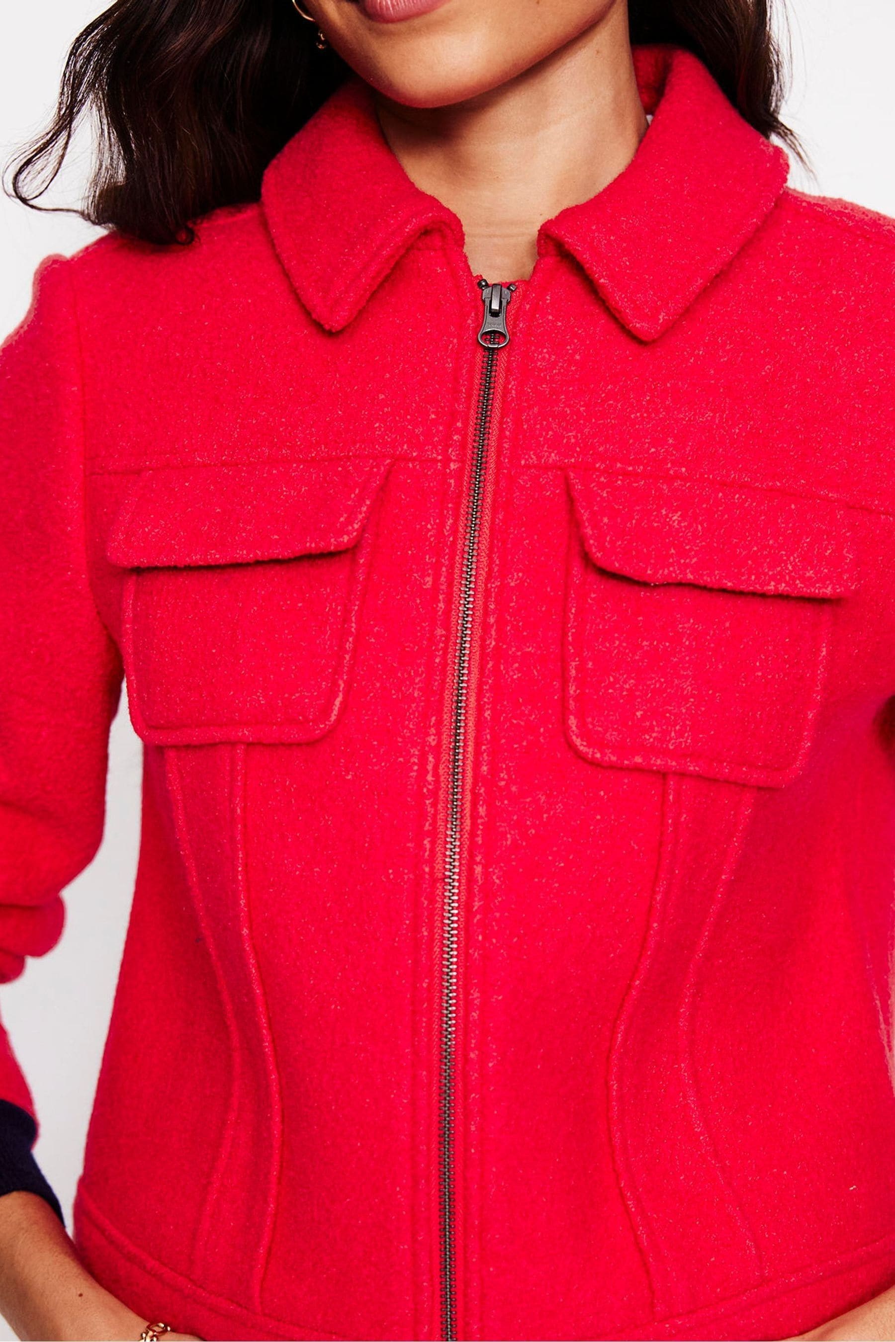 Boden red jacket sales