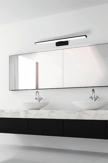 Eglo Black Pandella Bathroom Mirror Light