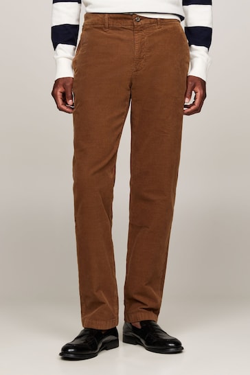 Tommy Hilfiger Brown Denton Corduroy Chino Trousers