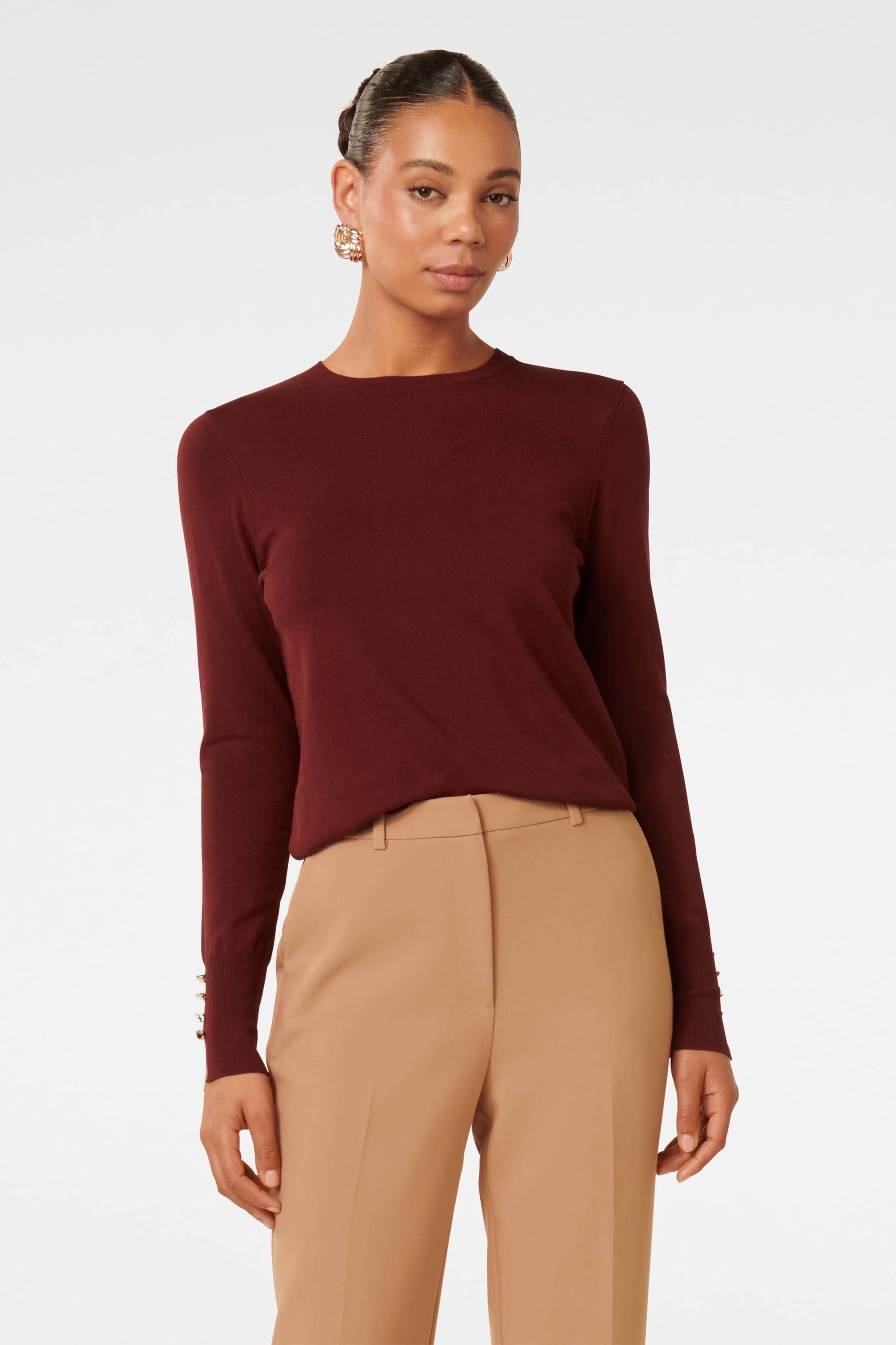 Buy Forever New Red Katie Crew Neck Sweater from the Next UK online shop