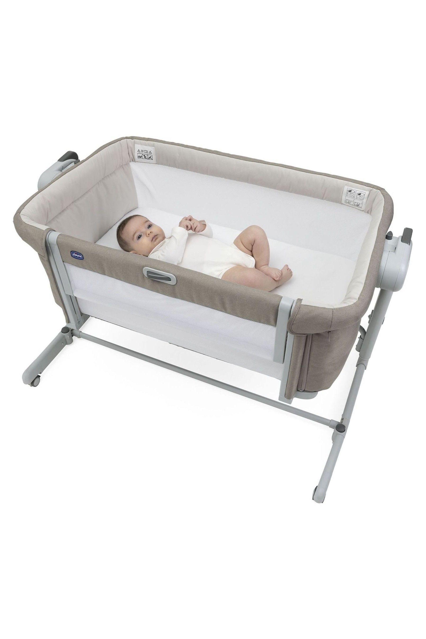 Buy Chicco Desert Taupe Next2Me Magic Evo Bedside Crib from the Next UK online shop