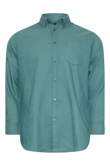 BadRhino Big & Tall Blue Long Sleeve Oxford Shirt