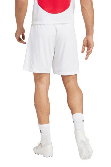 adidas White Ajax Home Shorts 2024-25