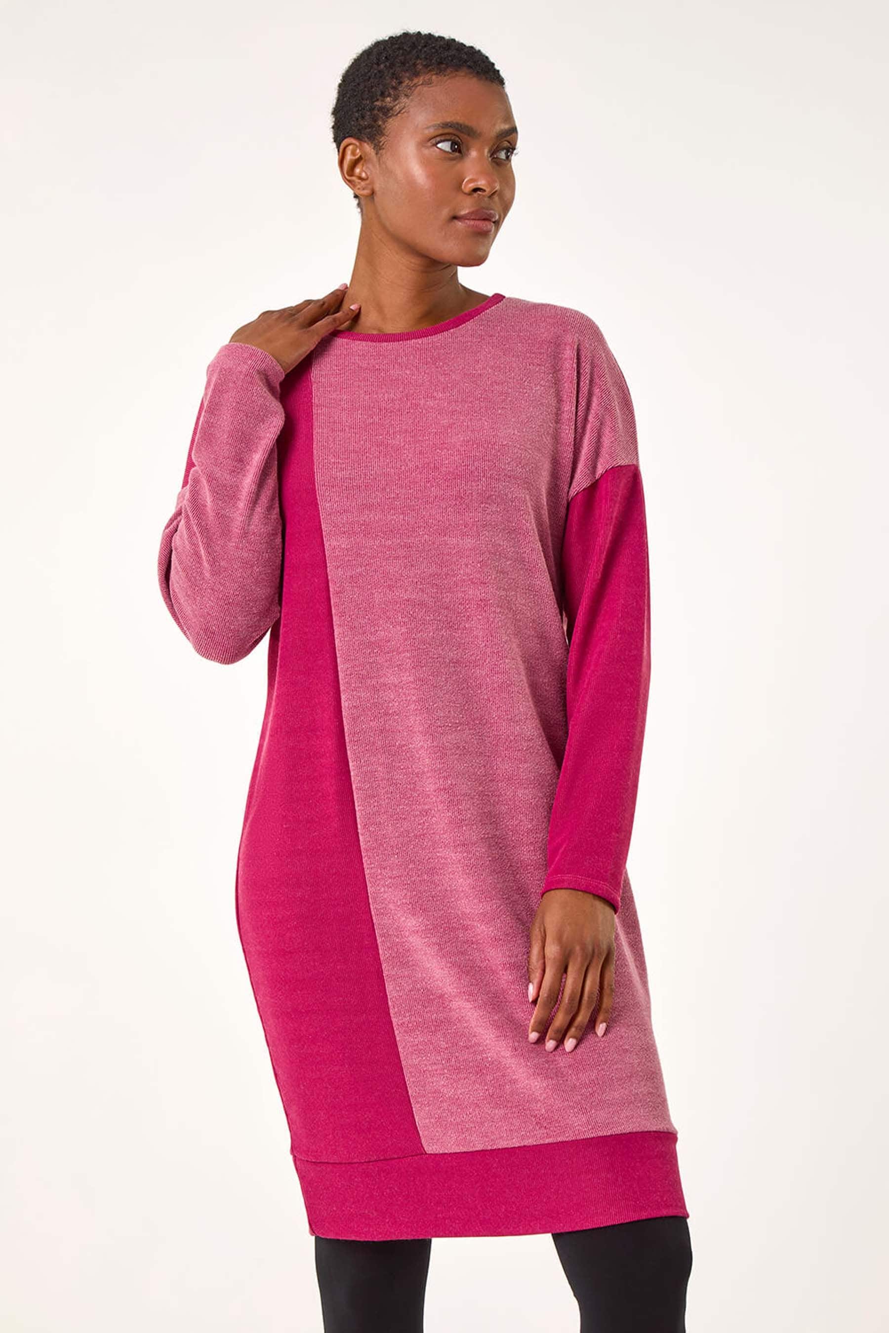 Buy Roman Red Colour Block Stretch Jumper Dress from the Next UK online shop
