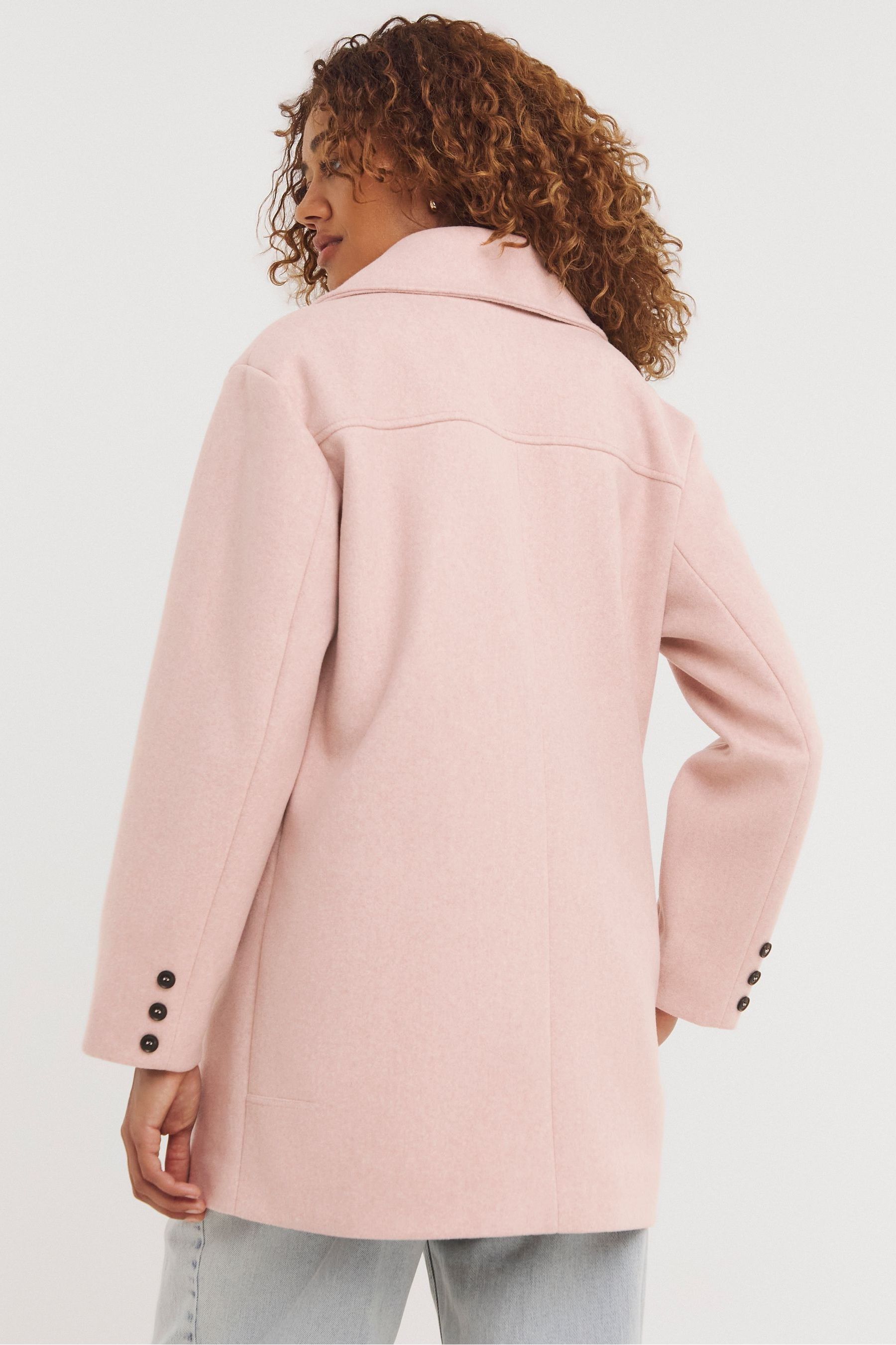 JD Williams Pink Pea Coat