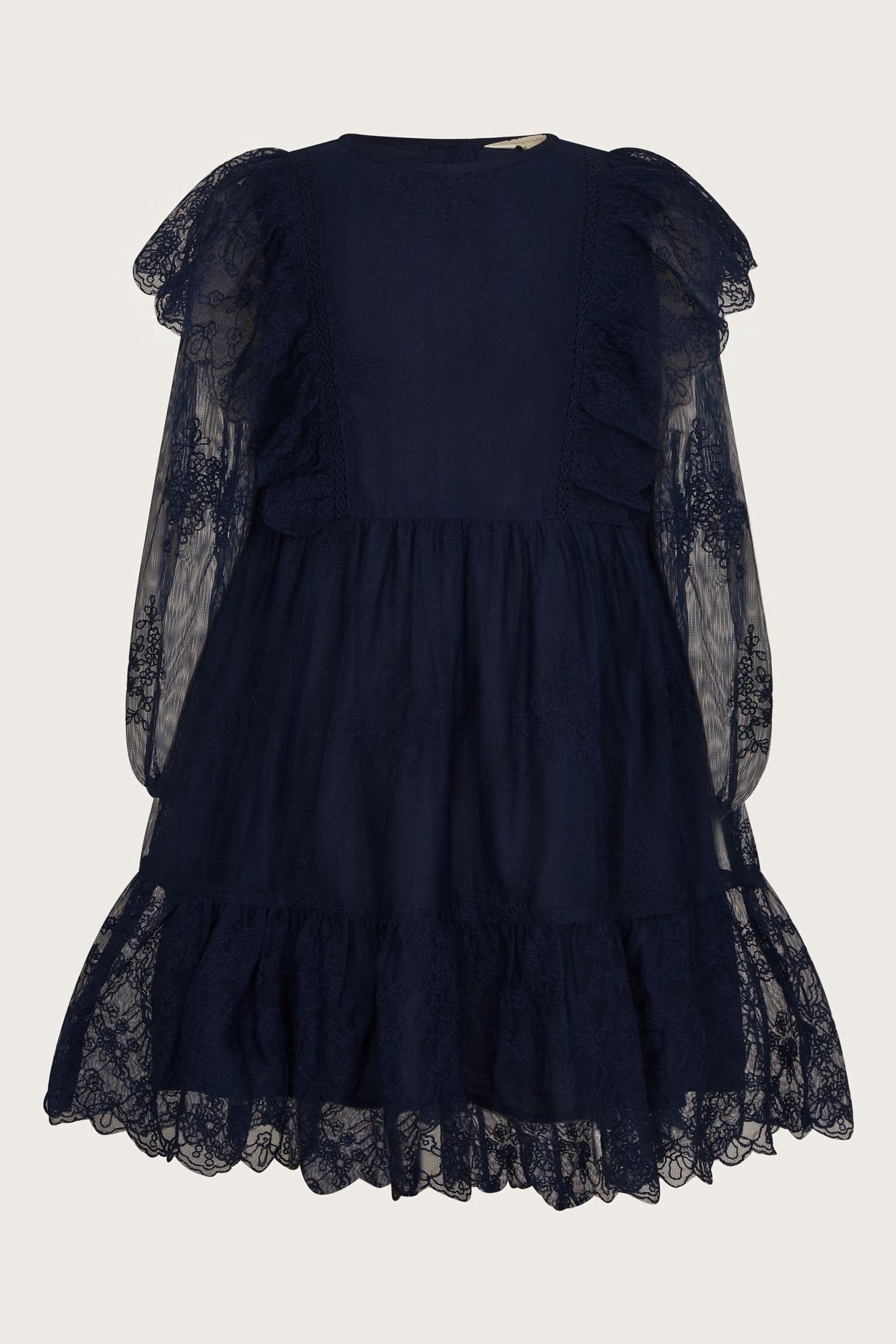 Monsoon Blue Victoriana Lace Dress