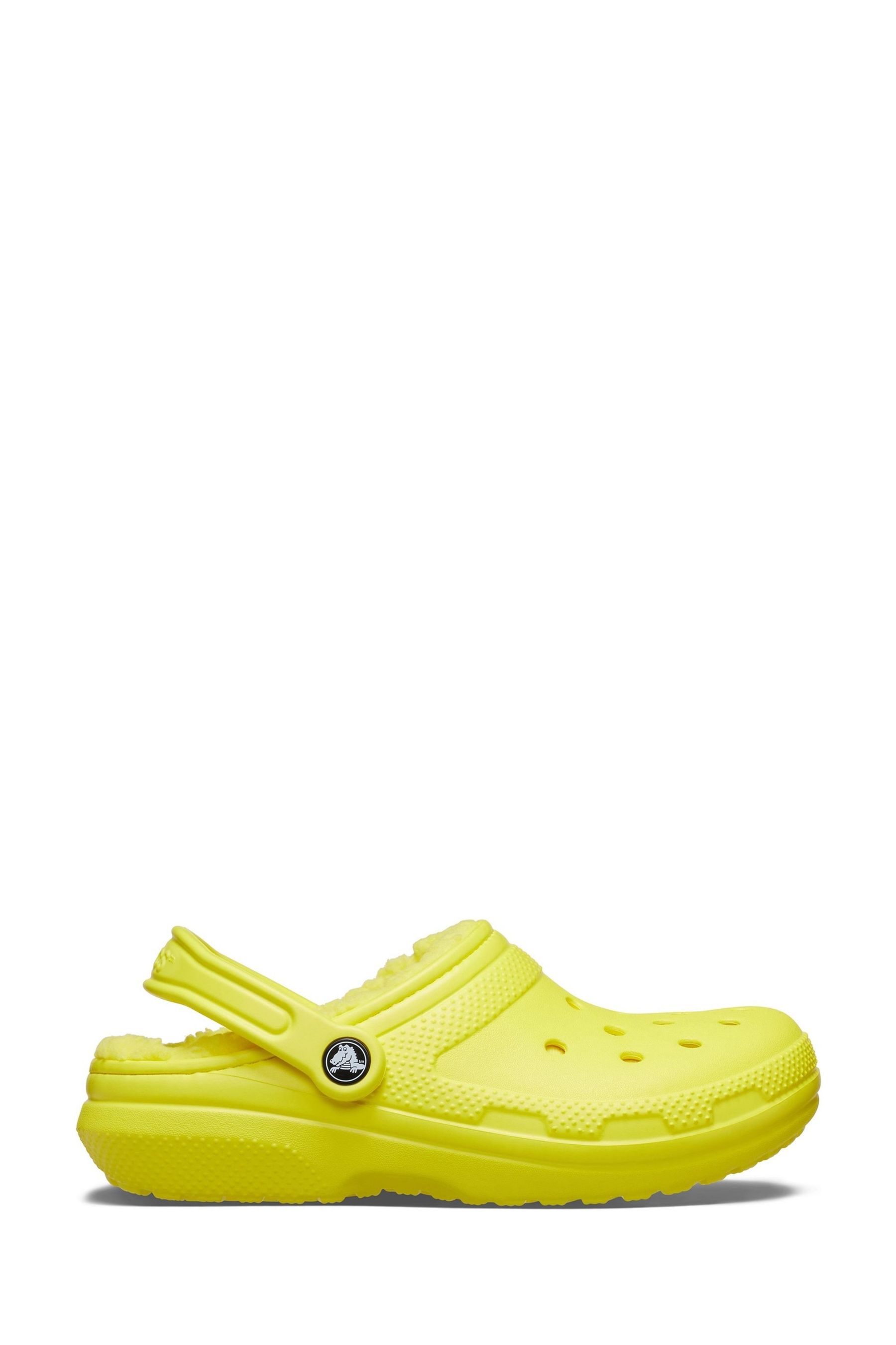Crocs Yellow Classic Lined Clogs