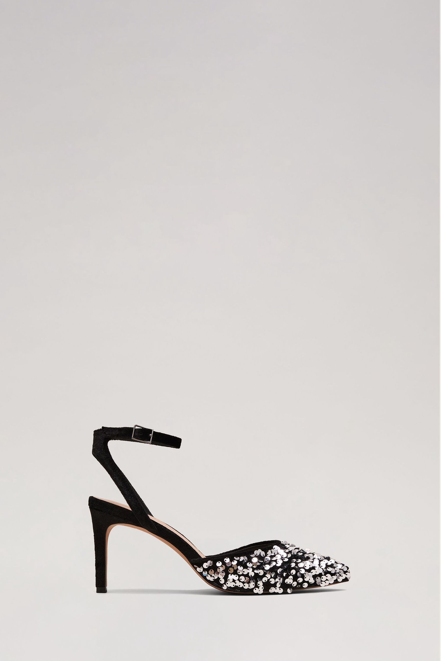 Buy Phase Eight Black Velvet Sequin Shoes from the Next UK online shop