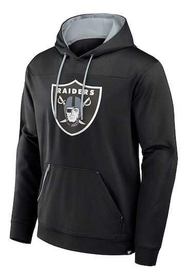 Fanatics NFL Las Vegas Raiders Defender Dot Faded Primary Fleece Black Hoodie