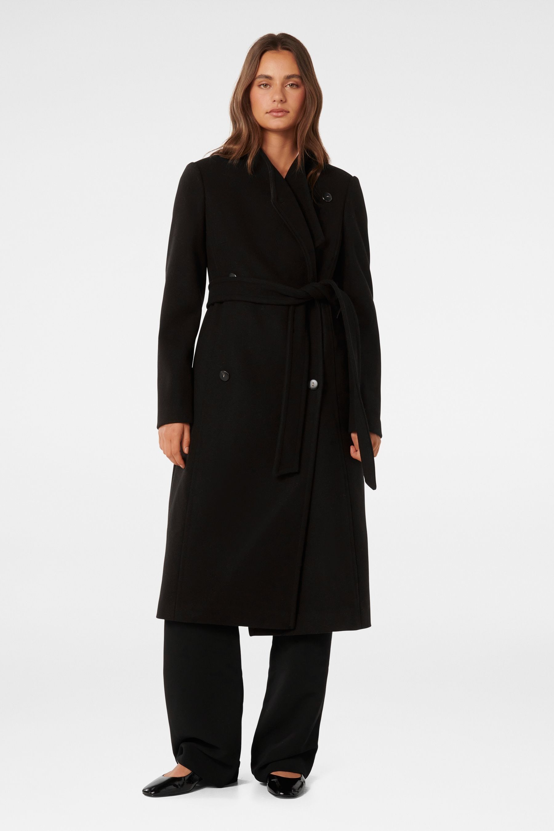 Black funnel neck coat next new arrivals
