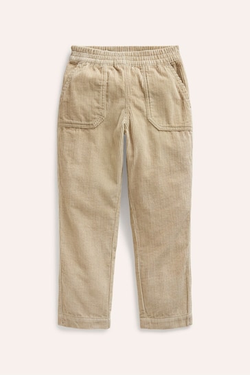 Boden Brown 100% Cotton Pull On Cord Trousers