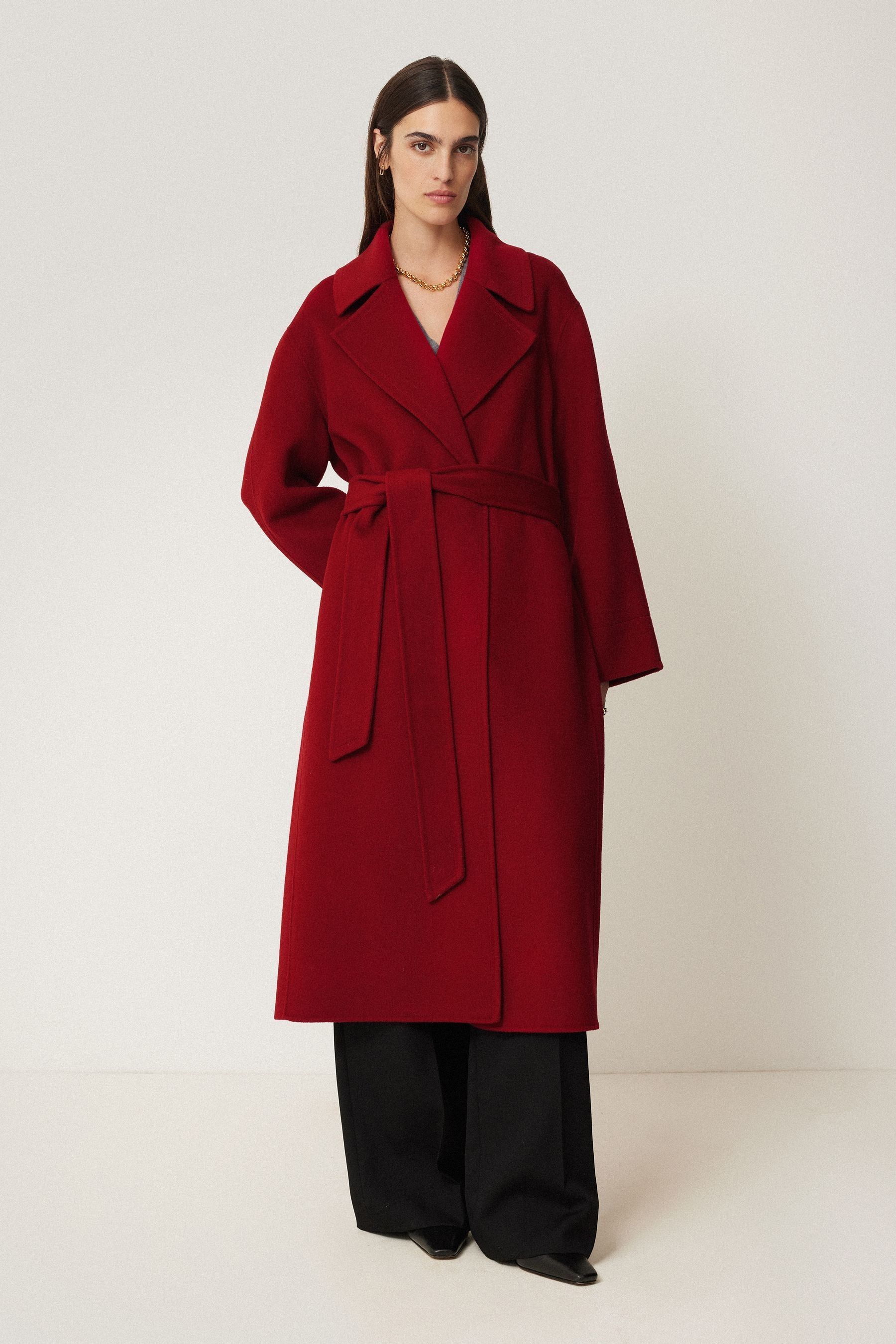 Jigsaw boucle cocoon coat clearance