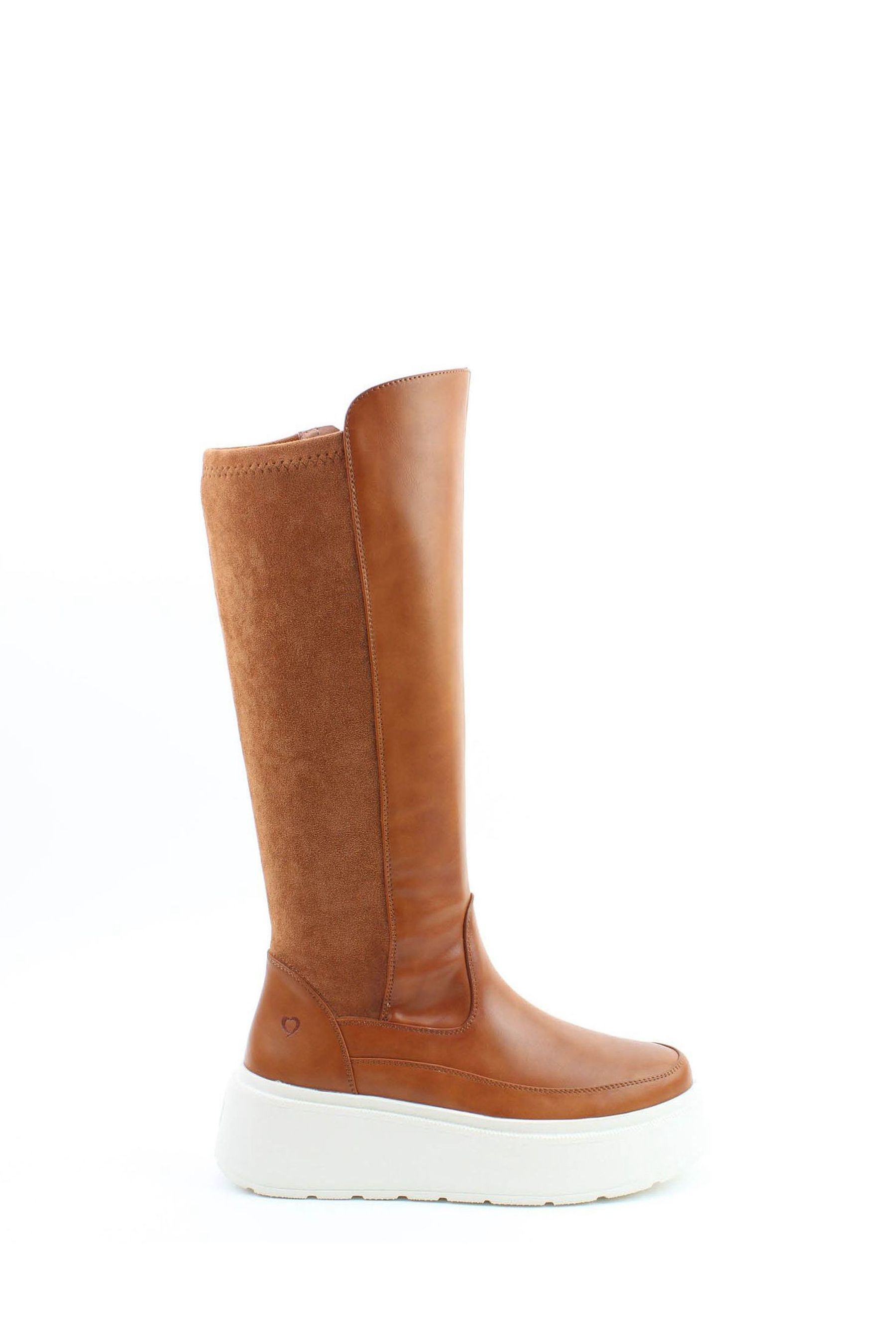 Heavenly Feet Estella Tall Chestnut Brown Boots