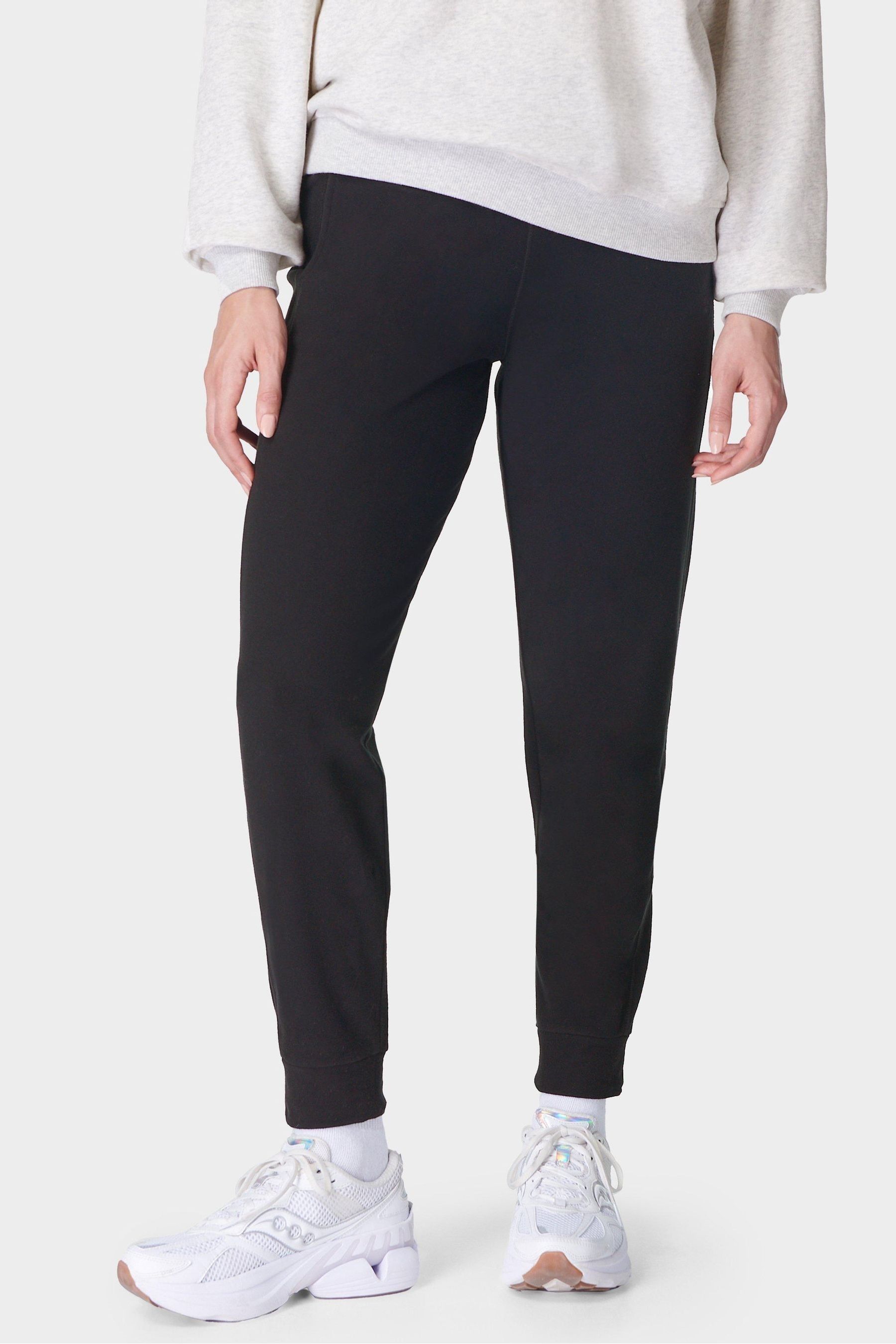 Buy Sweaty Betty Black 29 inch inside seam Luxe Fleece Joggers from the FitminShops online shop