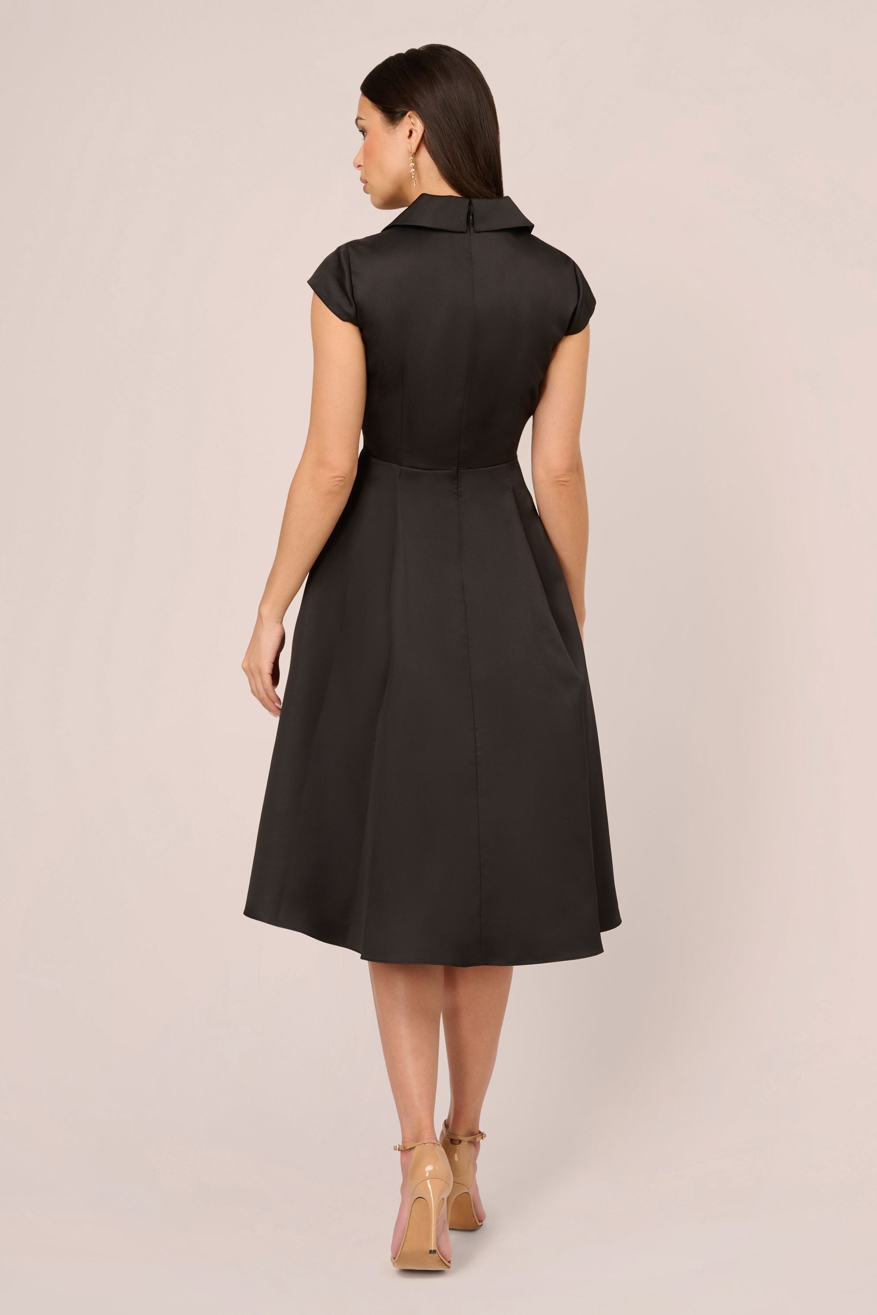 Adrianna papell black high low dress deals