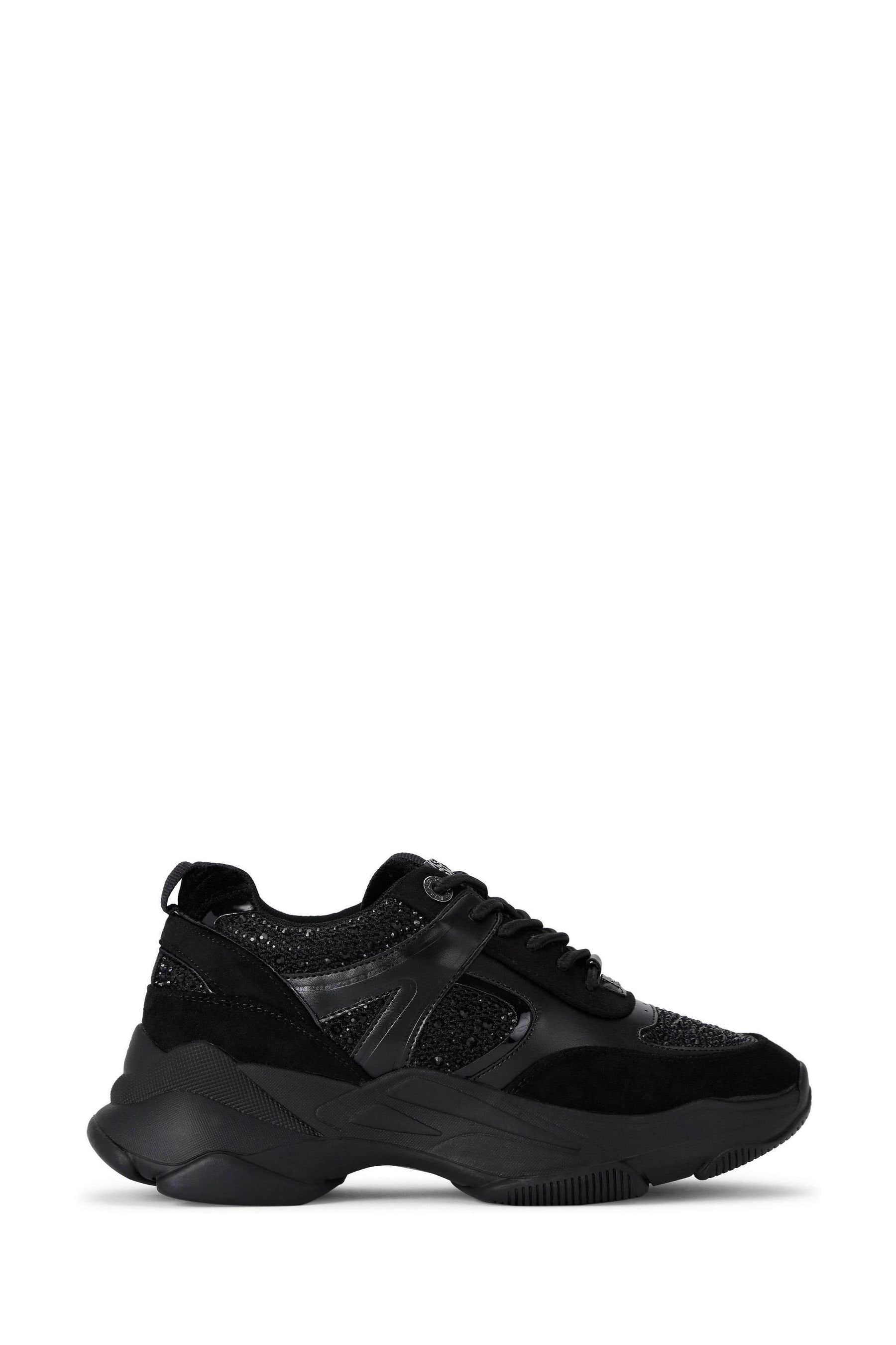 Buy KG Kurt Geiger Lucile Lace Up Gem Black Trainers from the Next UK online shop