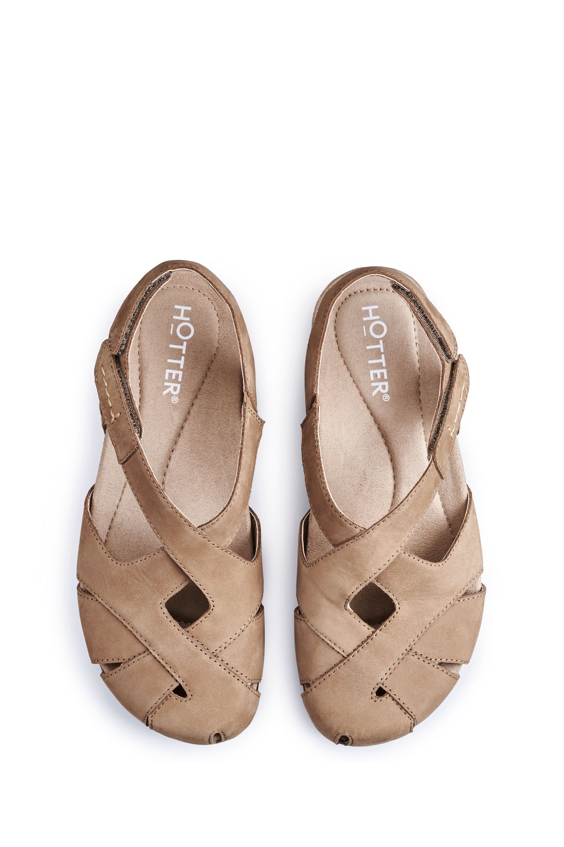 Buy Hotter Tan Brown Regular Fit Catskill II Touch Fastening Sandals from the Next UK online shop
