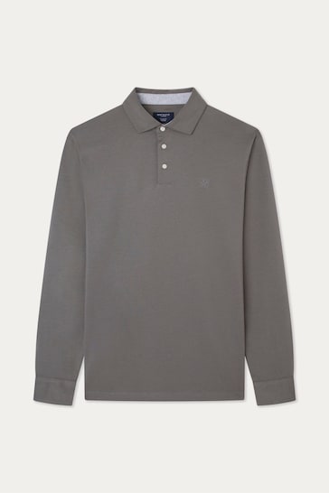 Hackett London Men Grey Polo Shirt