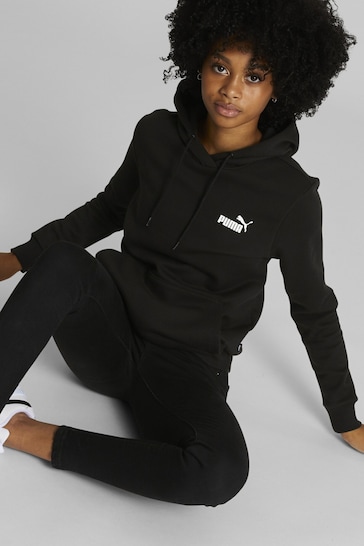 Puma Black Womens Essentials Small Logo Hoodie