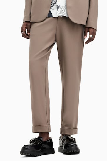 AllSaints Brown Helm Trousers
