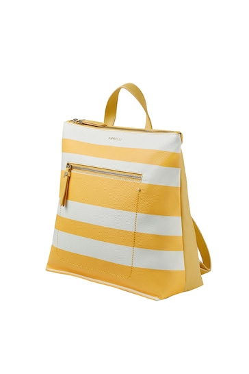 Fiorelli Yellow Finley Large Backpack Print Bag