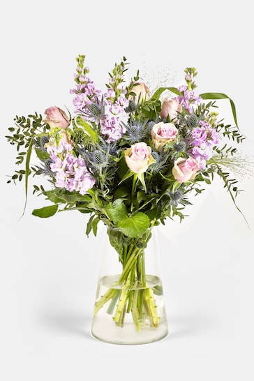 Lilac Rose and Stocks Fresh Flower Bouquet
