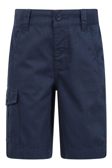 Mountain Warehouse Blue Kids Cotton Cargo Shorts