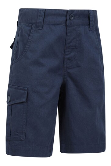 Mountain Warehouse Blue Kids Cotton Cargo Shorts