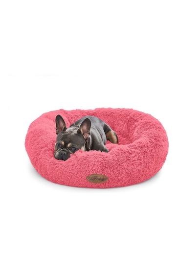 Silentnight Raspberry Pink Calming Donut Pet Bed