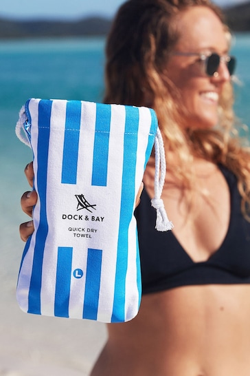 Dock & Bay Bondi Blue 100% Recycled Quick Dry Towel