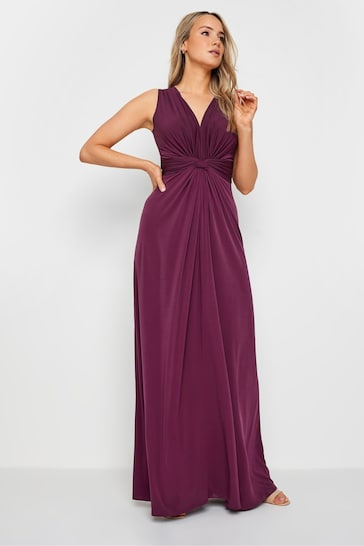 Long Tall Sally Red Knot Front Maxi Dress