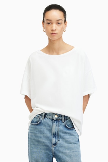AllSaints White Lydia T-Shirt