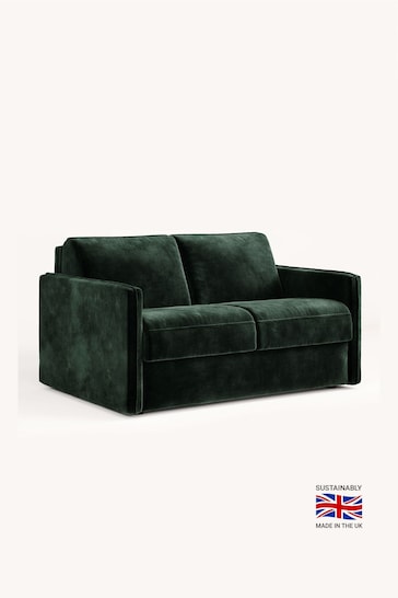 Jay-Be Luxe Velvet Bottle Green Slim 2 Seater Sofa Bed