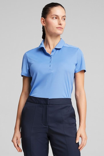 Puma Blue Pure Golf Womens Polo Shirt