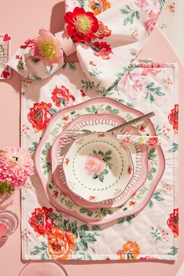 Cath Kidston Pink Archive Rose Set of 4 Cereal Bowls