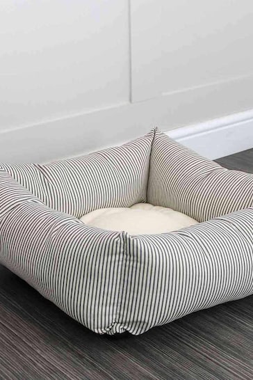 Lords and Labradors Regency Stripe Striped Dog Box Bed
