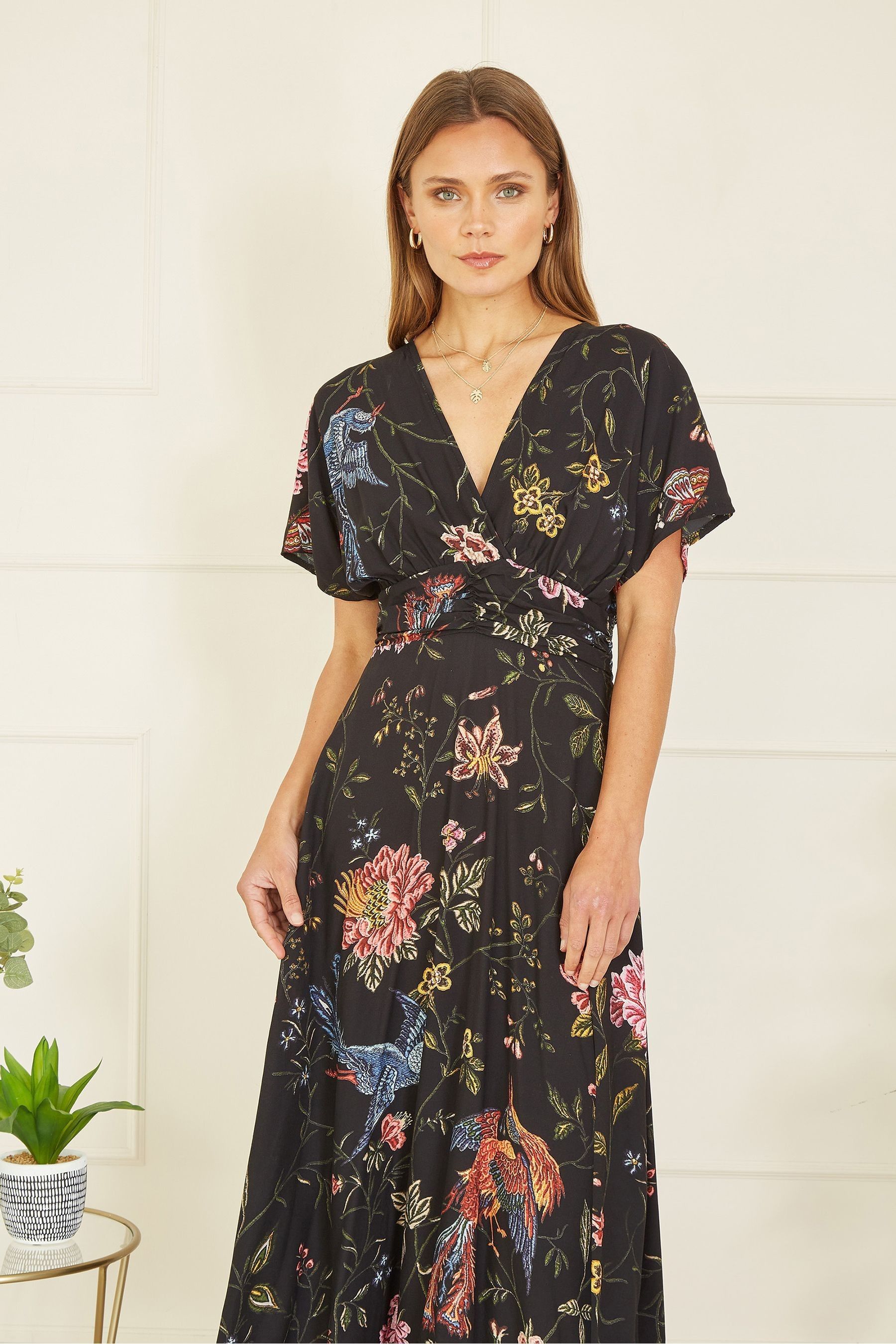 Kimono midi dress uk sale