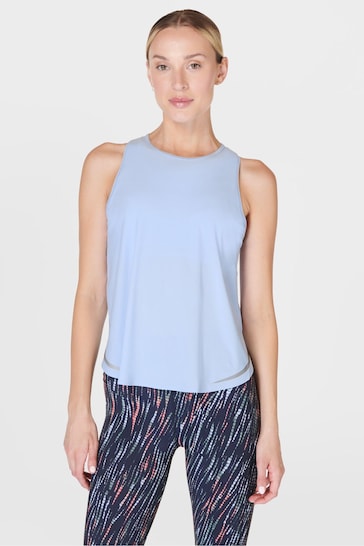 Sweaty Betty Breeze Blue Zero Gravity Running Tank