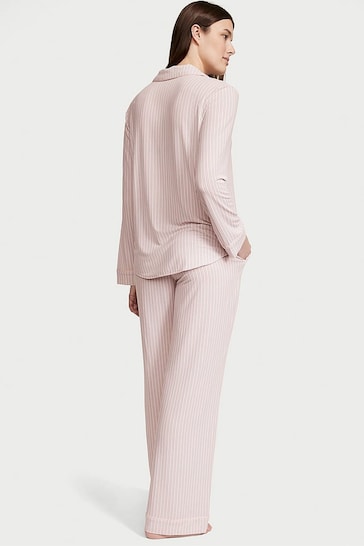 Victoria's Secret Purest Pink Stripe Modal Long Pyjamas