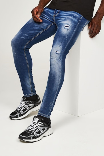 Alessandro Zavetti Slim-Fit Blue Chiellini Denim Jeans