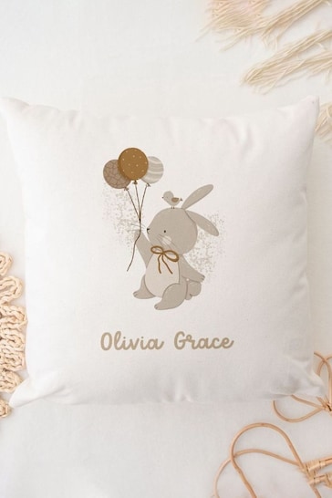 Personalised Bunny Baby Cushion by Koko Blossom